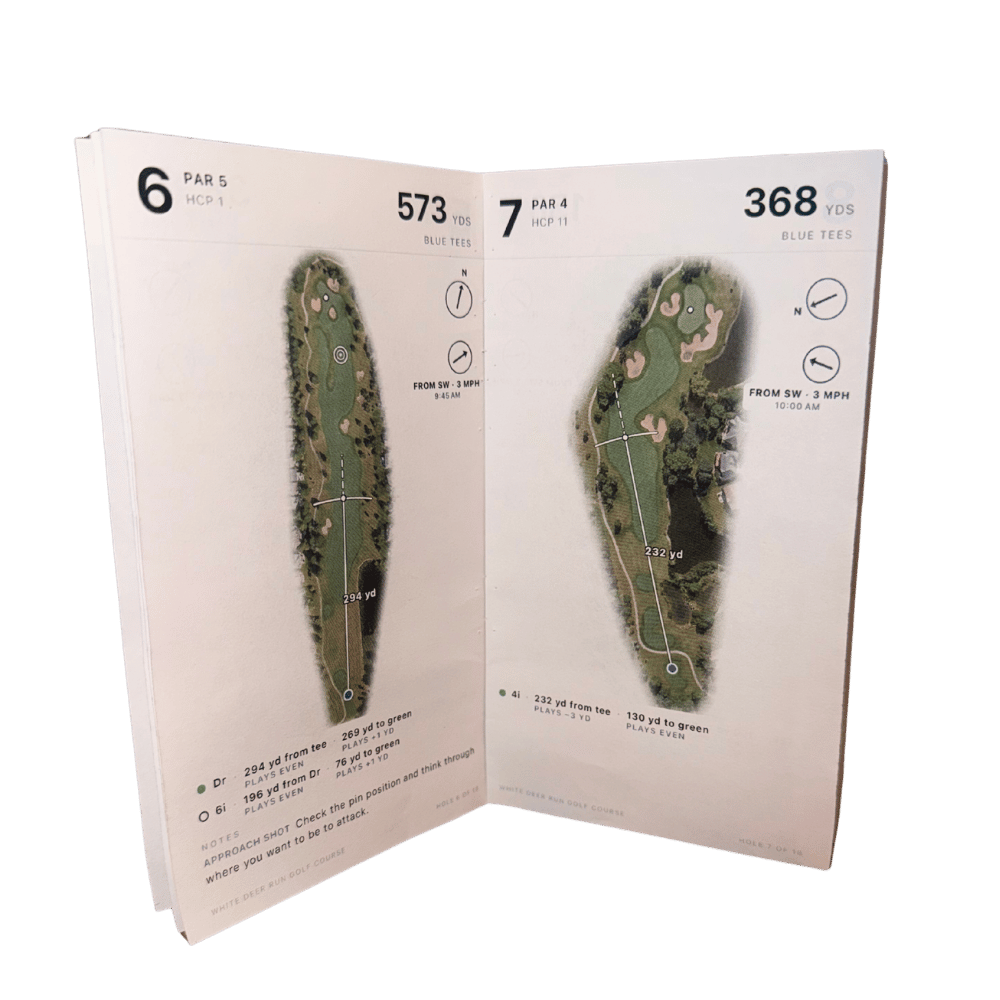 Homemade printed yardage book from Shot Pattern