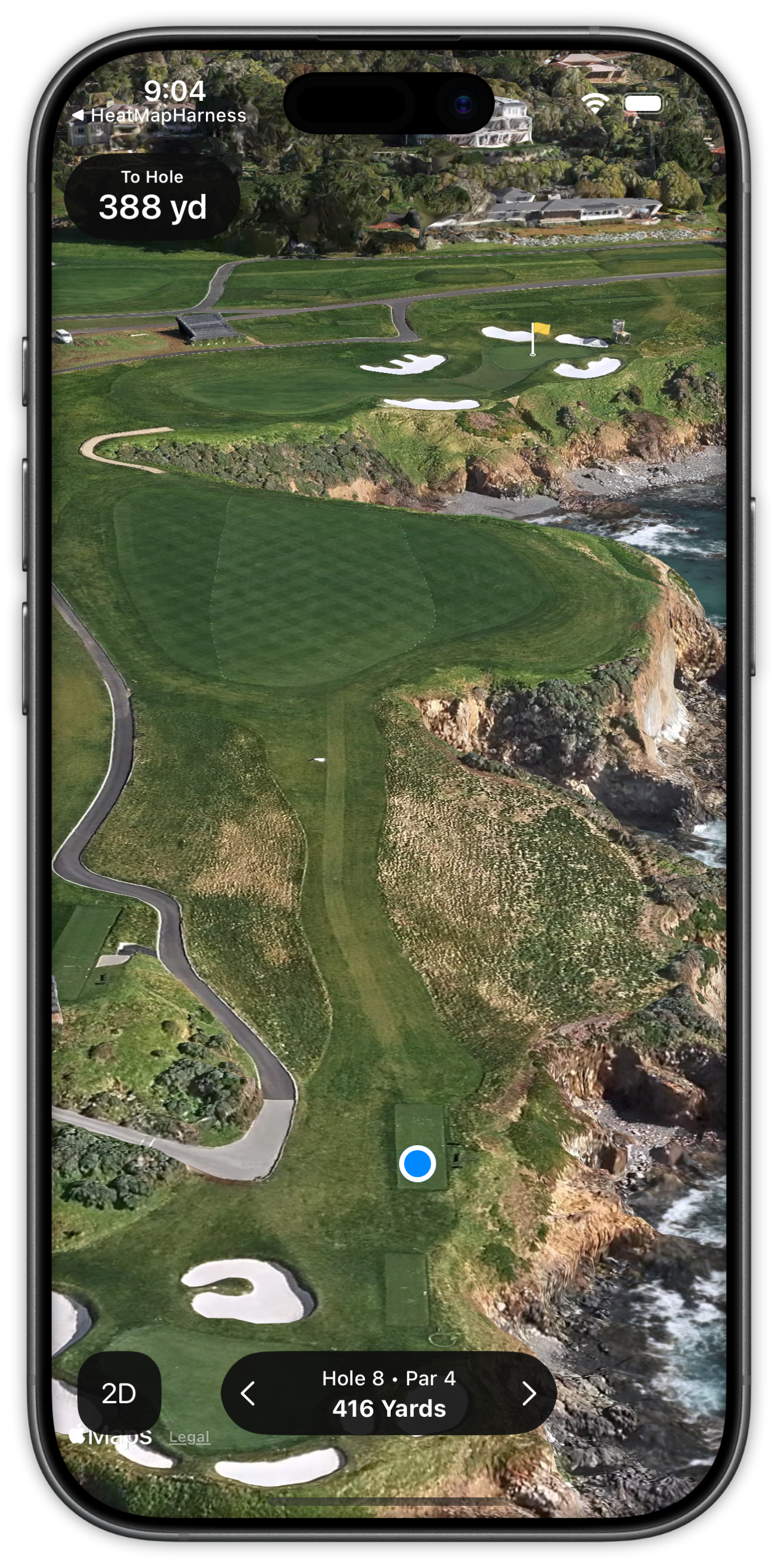 3D Course Preview - #8 Pebble Beach