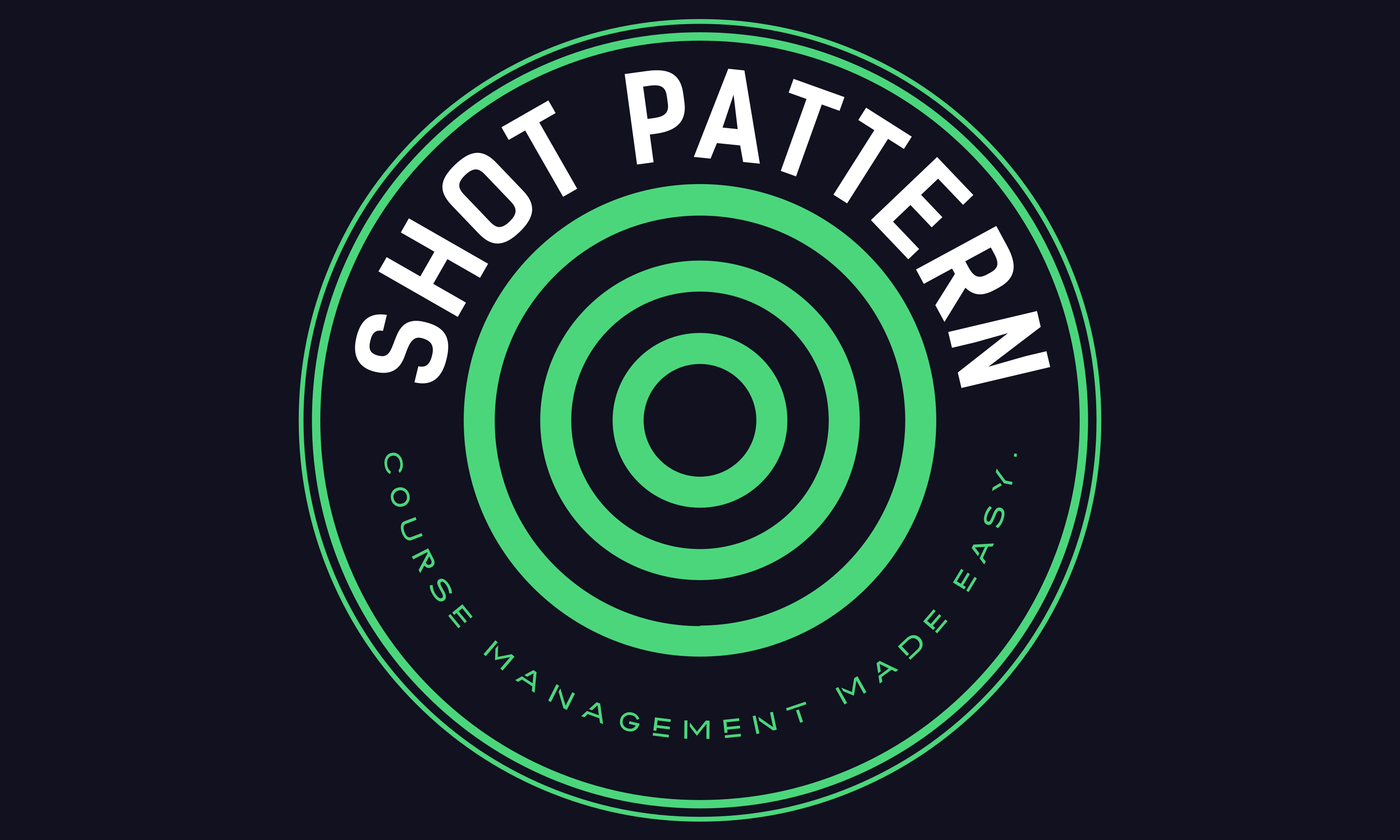 Shot Pattern Logo Dark Background