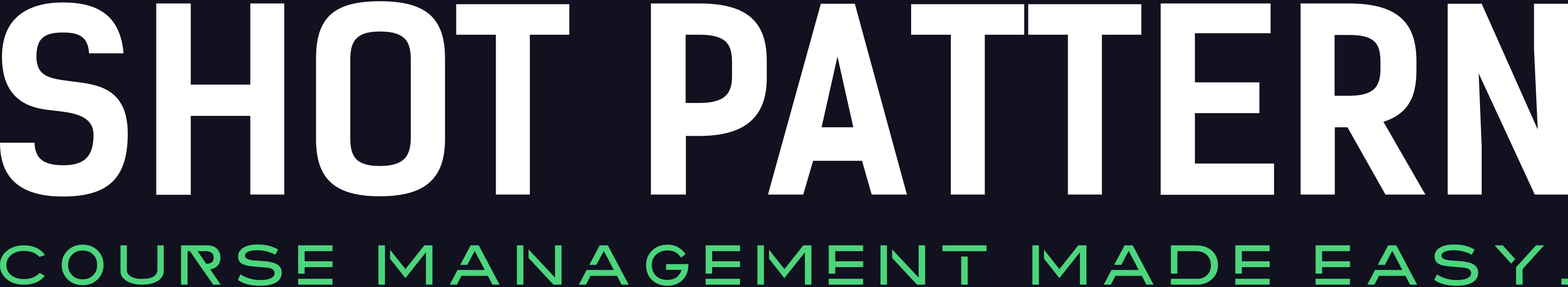 Shot Pattern Text Logo Trimmed